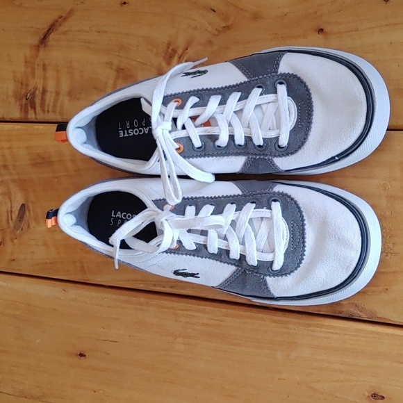 Boys Lacoste Hattori NDK Sneaker Youth Size 3 - Picture 4 of 10